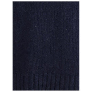 Blue Merino Wool Sweatshirt