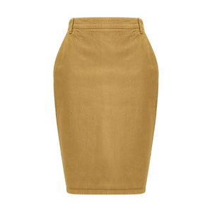Beige Denim Skirt