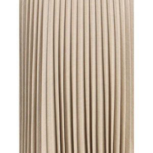 Beige Wool Long Skirt