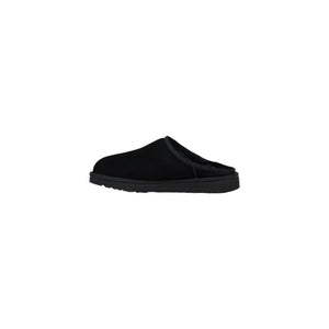 Black Suede Leather Clogs