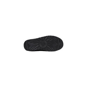 Black Suede Leather Clogs