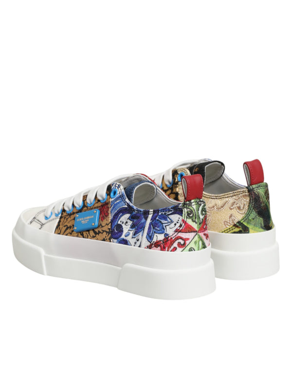 Multicolor Patchwork Low Top Sneakers Shoes