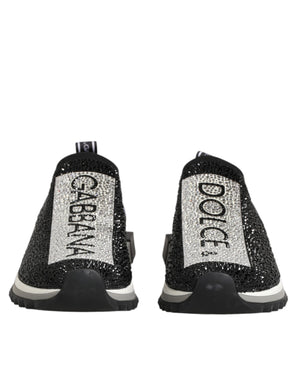 Black Silver Slip On Sorrento Sneakers Shoes