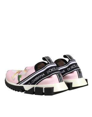 Pink Floral Sorrento Low Top Sneakers Shoes