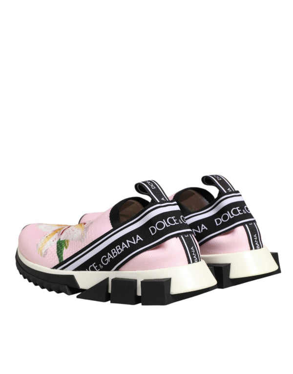 Pink Floral Sorrento Low Top Sneakers Shoes