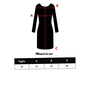 Bicolor Polyamide Short Dress