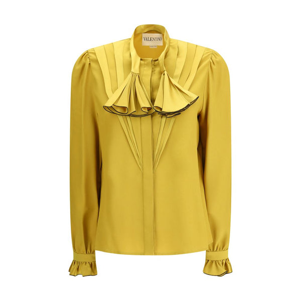 Yellow Silk Blouse