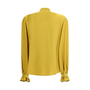 Yellow Silk Blouse
