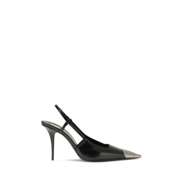 Black Calf Leather Bos Taurus High Heel Pumps