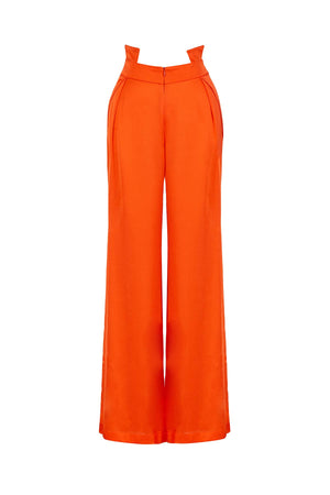 Kristin Light Satin Wide-Leg Pants Archive