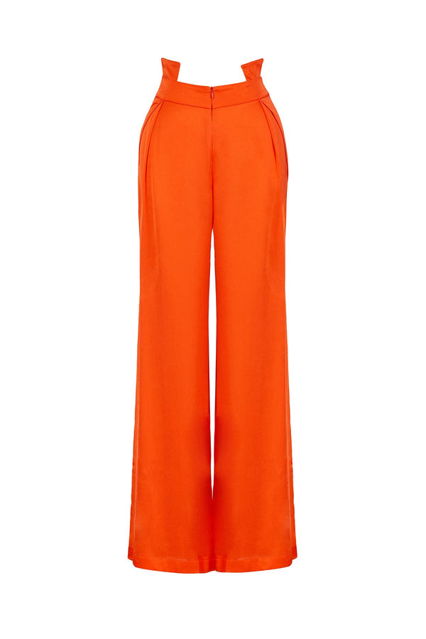 Kristin Light Satin Wide-Leg Pants Archive