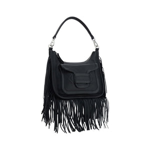 Black Calf Leather Bos Taurus Shoulder Bag