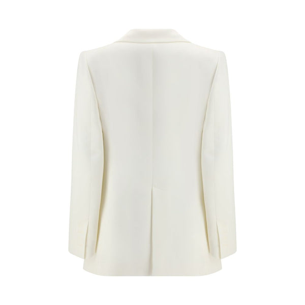 White Silk Blazer