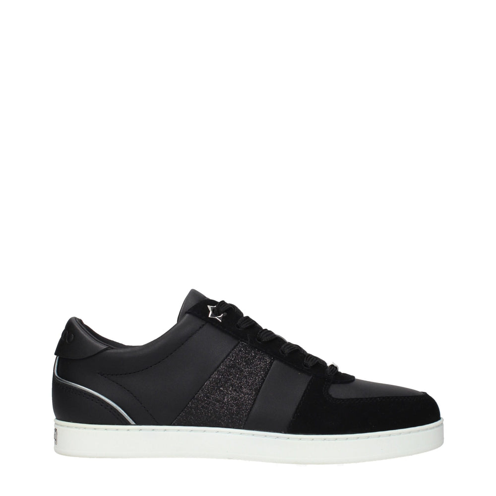 Black Leather Low Top Sneakers