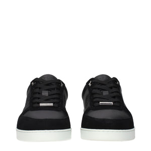Black Leather Low Top Sneakers