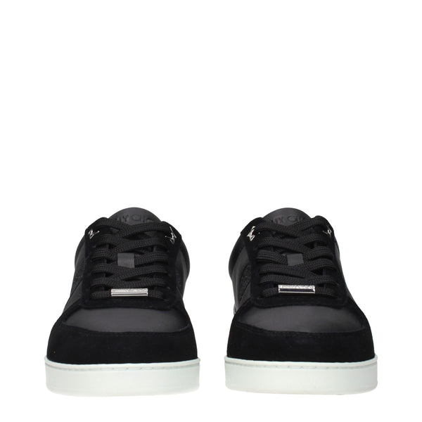 Black Leather Low Top Sneakers