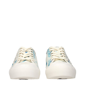 Beige Fabric Low Top Sneakers