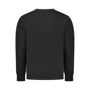 Black Cotton Men's Sweatshirt