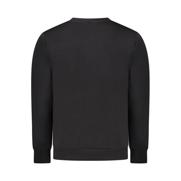 Black Cotton Men's Sweatshirt
