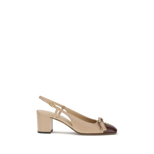 Multicolor Goatskin Platform Pumps