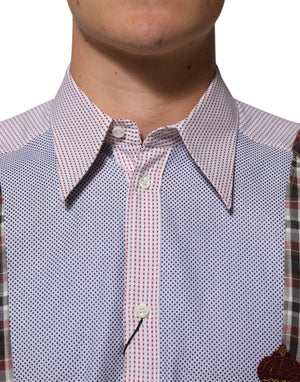 Multicolor Cotton Collared Checkered Shirt