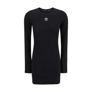 Black Cotton Casual Dress
