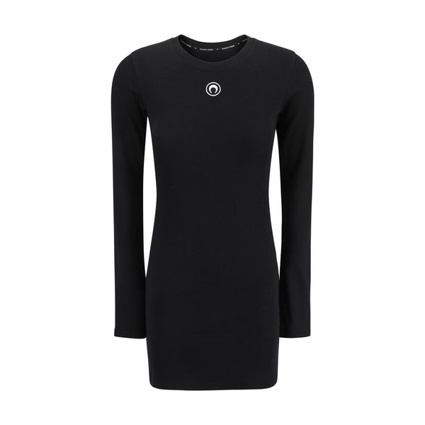 Black Cotton Casual Dress