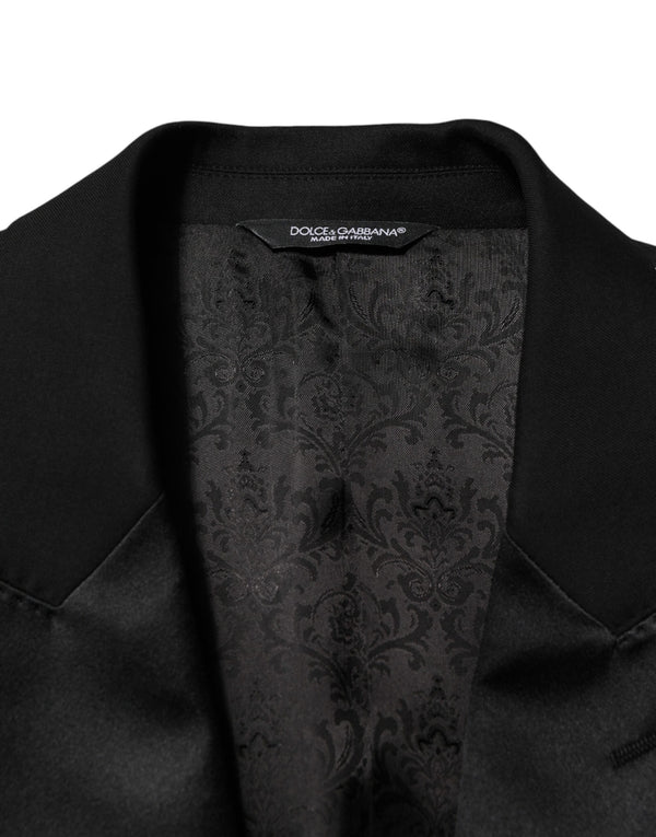 Black 2 Buttons Jacket Formal 2 Piece Suit
