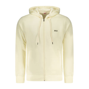White Cotton Men's Hoodie Sweatshirt
