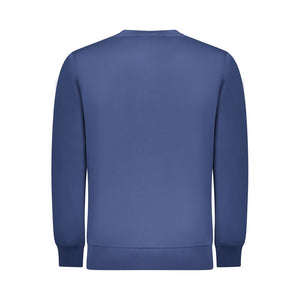 Blue Cotton Men Sweatshirt