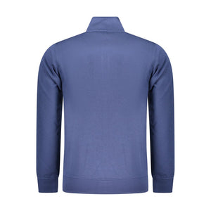 Blue Cotton Men Sweatshirt