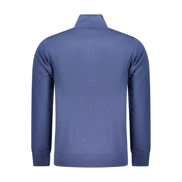 Blue Cotton Men Sweatshirt