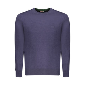 Blue Polyester Men's Sweater