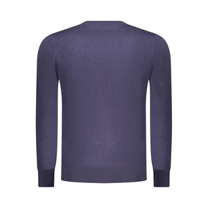 Blue Polyester Men's Sweater