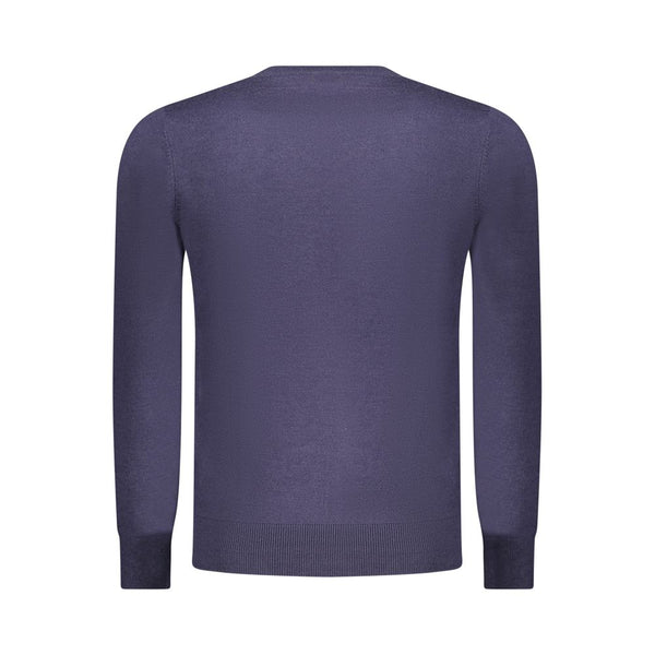 Blue Polyester Men's Sweater
