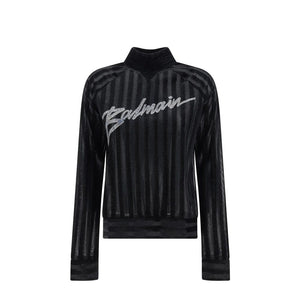 Black Elastane Sweatshirt