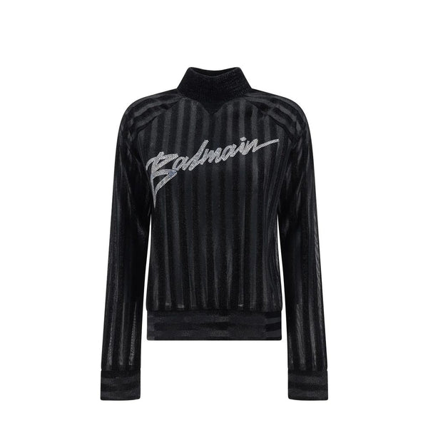 Black Elastane Sweatshirt