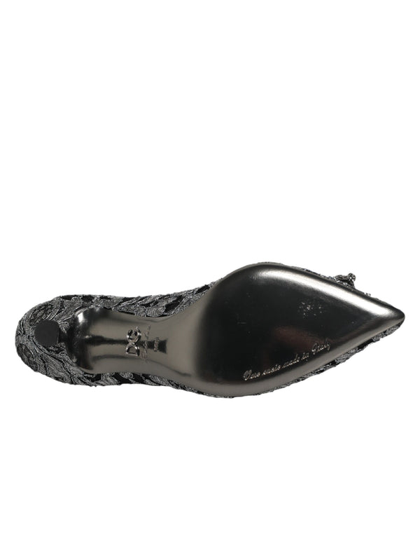 Silver Lace DG Amore Heels Pumps Shoes