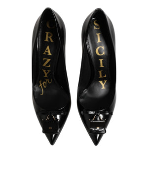 Black Bag Embellished Heels Pumps Shoes
