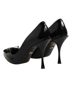 Black Bag Embellished Heels Pumps Shoes