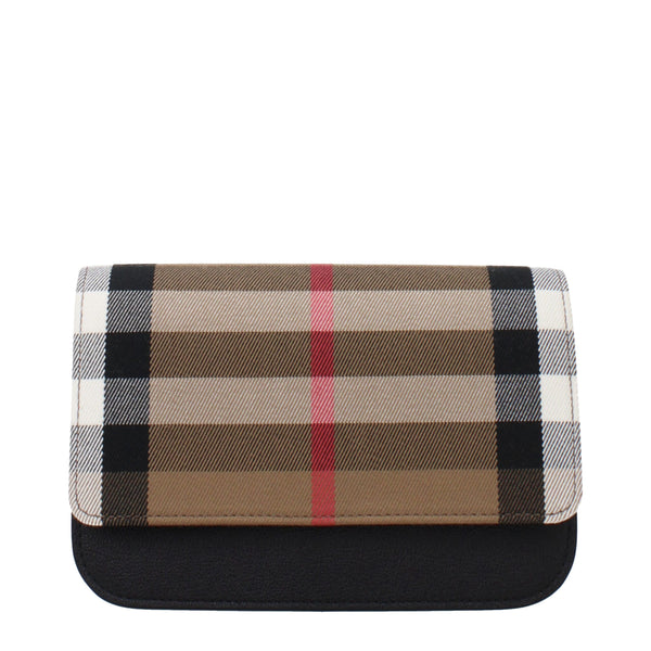 Beige Fabric Clutch Bag