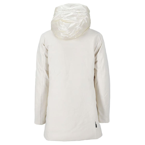 White Polyester Jackets & Coat