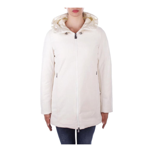 White Polyester Jackets & Coat