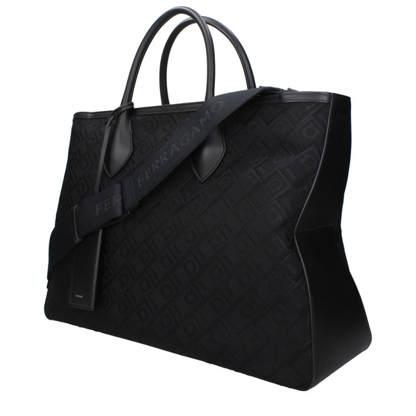 Black Fabric Handbag
