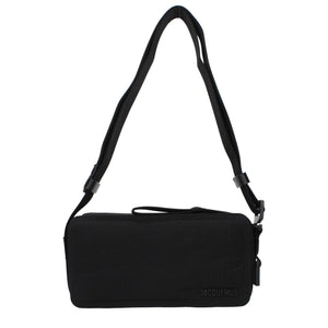 Black Fabric Crossbody Bag