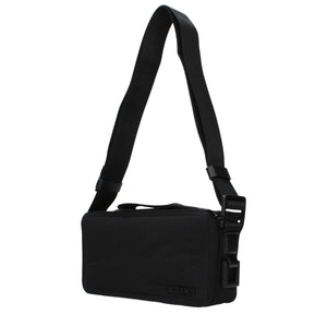Black Fabric Crossbody Bag