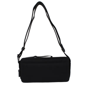 Black Fabric Crossbody Bag