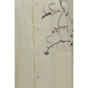 Yellow Cotton Pattern Shirt