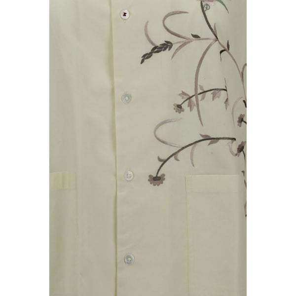 Yellow Cotton Pattern Shirt