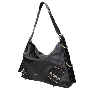 Black Leather Shoulder Bag